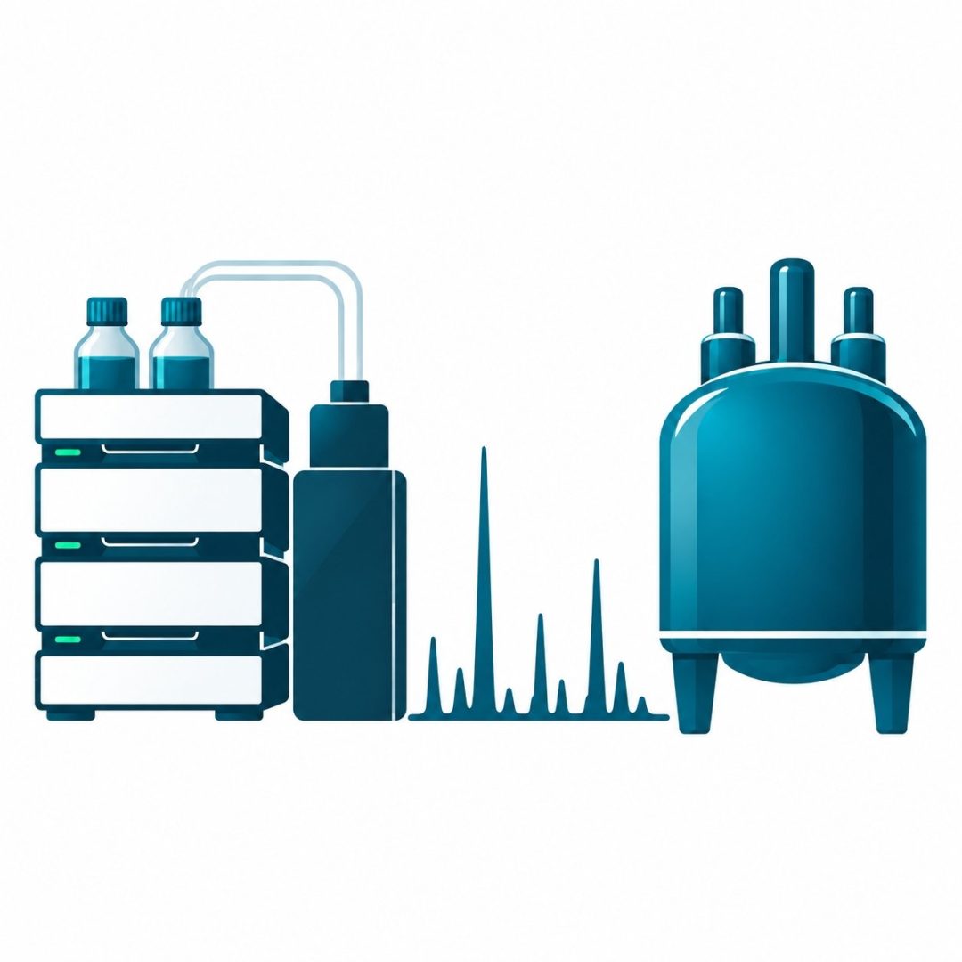 Icon Combination NMR LCMS Quadratisch